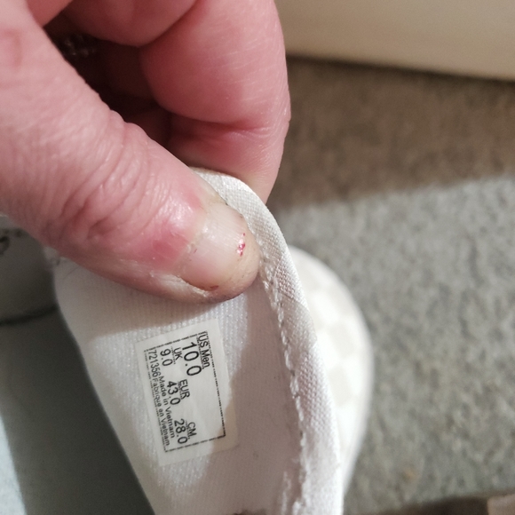 Vans Checkerboard Slip on Skate Shoes 10 - Picture 4 of 5